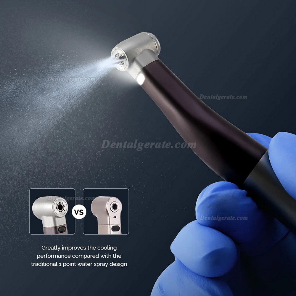 Dental 1:1 Fiberoptik-LED Blau Winkelst&uuml;ck mit Innenwasser